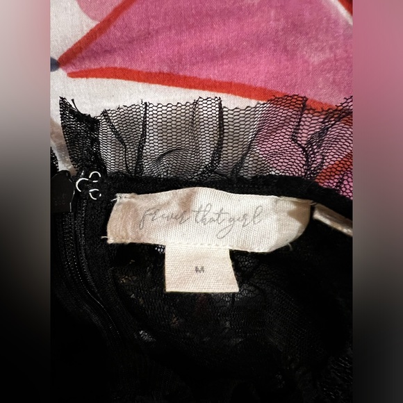 Anthropologie Black Lace Midi Dress - Picture 6 of 6